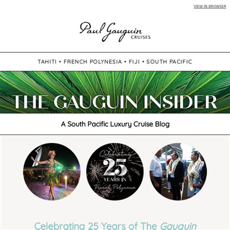 Building A Legacy Years Of The Gauguin Experience In French