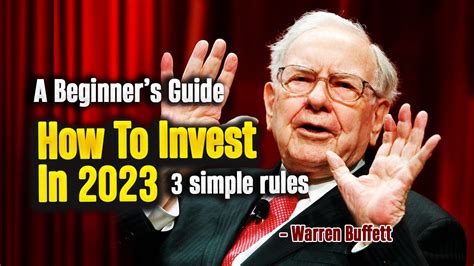 Warren Buffett S 2023 Investing Strategy 3 Simple Rules Youtube