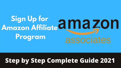 How To Sign Up For Amazon Affiliate Program At Vance Hutton Blog