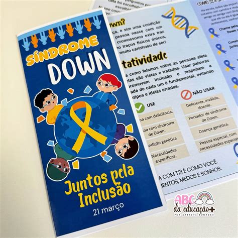 Textos Sobre Sindrome De Down - Folheto Informativo sobre a Síndrome de Down – Prof Decorativa – Loja