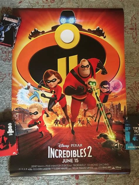 Incredibles 2 Movie Poster New Disney Pixar 1933974216