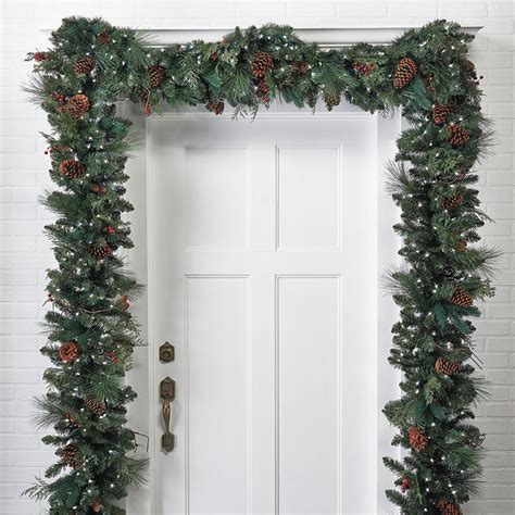 Classic Pre Lit Christmas Garland Christmas Decor Traditional