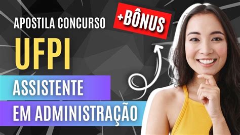 Concurso Universidade Federal Do Piau Apostila Ufpi Cargo