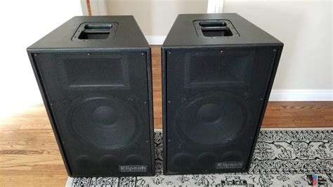 Klipsch Professional Kp 302 Speakers Pair Excellent With Covers For