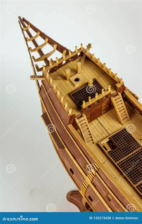Ship Model Building In Progress Stock Photo Image Of Paint Ocean