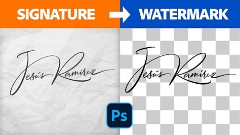 Turn Your Signature Into A Watermark In Photoshop Easy Photography