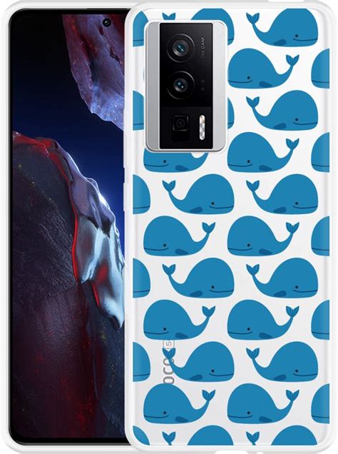 Cazy Hoesje Geschikt Voor Poco F Pro Whales Bol