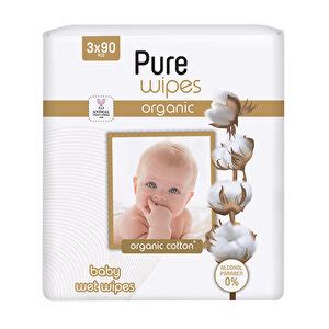 Pure Wipes Organik Pamuklu Bebek Islak Mendil X Adet Ebebek