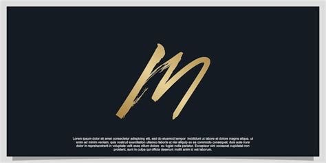 Premium Vector Letter M Logo Design Gradient Luxury Design