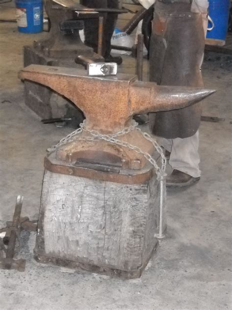 Anvil Stand With Images Forged Steel Blacksmithing Blacksmith Shop