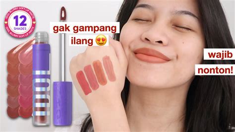 SOMETHINC IDOL BLURRY SOFT LIP MATTE Swatches Review Ratu Adellya YouTube