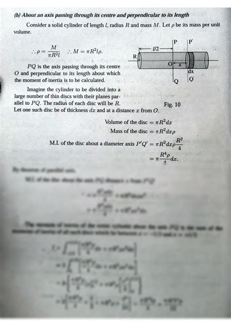 Solution Moment Of Inertia Of A Solid Cylinder Studypool