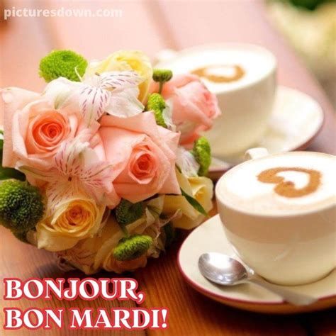 Bon mardi café image bouquet