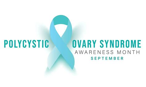 Polycystic Ovary Syndrome Awareness Month Background Banner Card