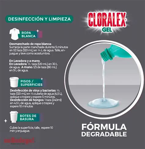 Blanqueador Cloralex Rendidor Gel Ml Subodega Alcanza Para M S