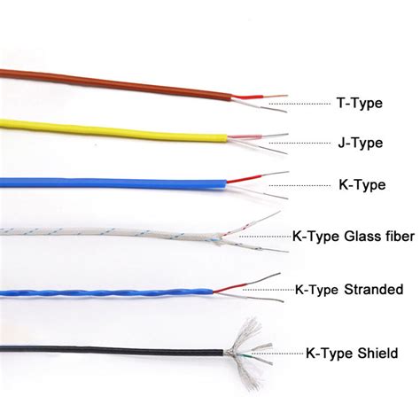 Precision Type J T K Thermocouple Wire Cable Ptfe 2 Core