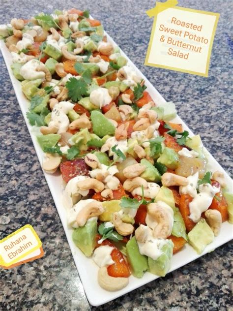 Roasted Sweet Potato Butternut Salad Recipe By Ruhana Ebrahim