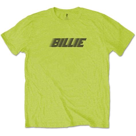 Billie Eilish Racer Logo And Blohsh Lime Green T Shirt Shirts T