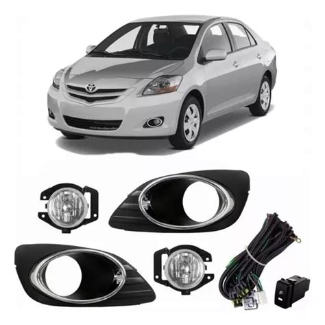 Kit Neblineros Toyota New Yaris Al Sedan Bisel Cromo Cuotas