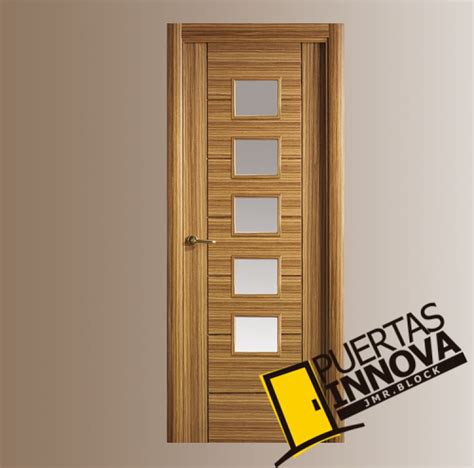 Puerta Interior Moderna Mod 8700 Precio Base Roble O Haya Vaporizada