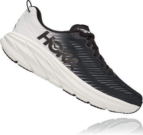 Hoka Rincon 3 Running Shoes Black White Mens