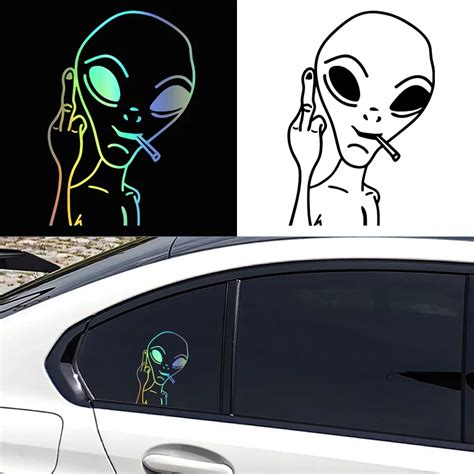 Autocollant Dr Le De Personnalit Extraterrestre Pour Voiture D