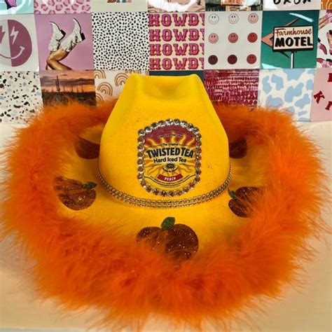 Twisted Tea Sparkly Cowboy Hat Etsy