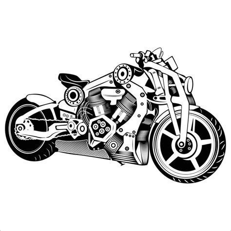 Motorcycle Vector Illustration 19637114 Vector Art At Vecteezy