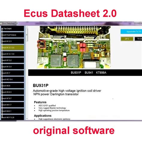 Ecus Datasheet 2 0 ECU Repair Software PCB Schematics With Electronic