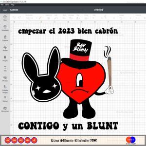 Y Empezar El Bien Cabron Contigo Y Un Blunt Bad Bunny Svg Png Eps