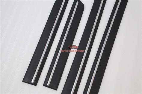 Black Chrome Body Door Side Molding Trim Sill Land Rover Discovery 3 4 Lr3 Lr4 Ebay