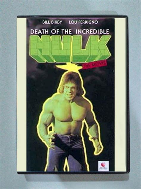 THE DEATH OF THE INCREDIBLE HULK (1990) TV MOVIE, Hobbies & Toys, Music ...