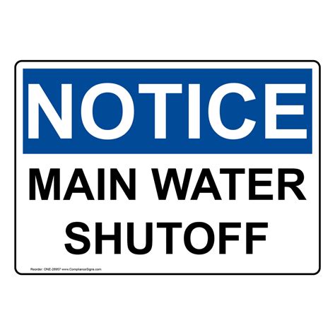 Free Printable Water Shut-Off Notice