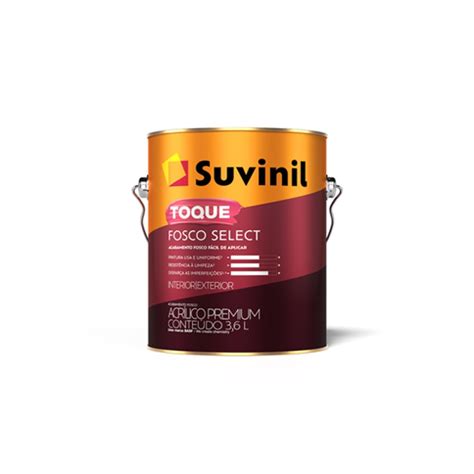 Tinta Acr Lica Toque Fosco Select Branco Litros Suvinil