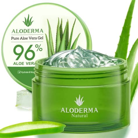 Aloderma Organic Pure Aloe Vera Gel Made With 96 Usda Organic Certified Aloe Vera Within 12