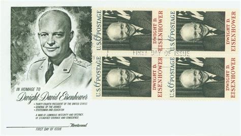 Fdc C Dwight D Eisenhower Mystic Stamp Company