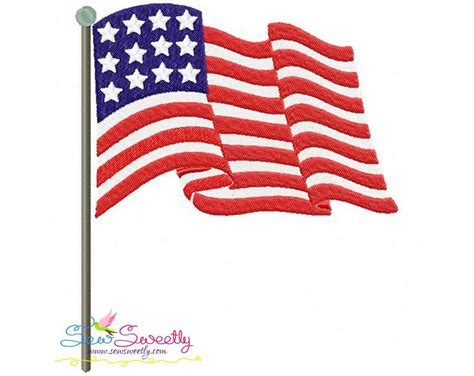 American Flag Embroidery Design Etsy