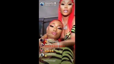 Nicki Minaj And Megan Thee Stallion Live On Instagram Youtube