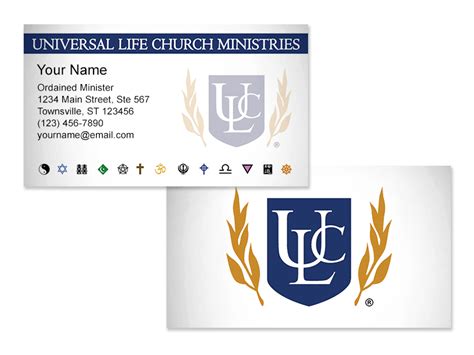 Minister Business Cards - Universal Life Church