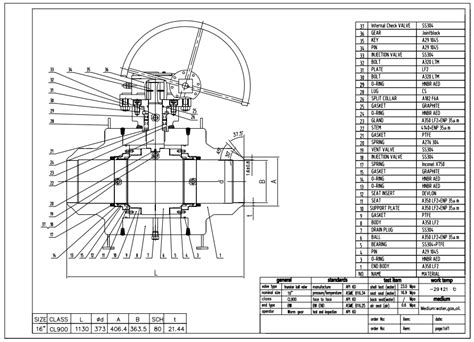 16 900LB Fully Welded Ball Valve BW LF2 Turbine API6D Valve