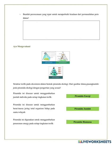 Lkpd Ekosistem P2 Worksheet Live Worksheets