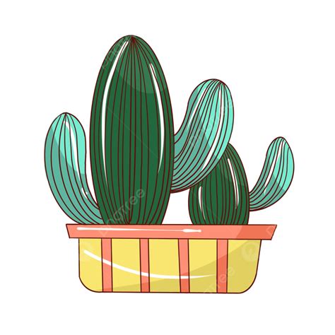 Cactus De Dibujos Animados De Plantas Pintadas A Mano Png Plantas Porn Sex Picture