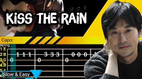 Simple Guitar Tabs Kiss The Rain Youtube