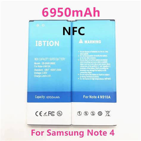 Ibtion Mah Eb Bn Bbe Nfc For Samsung Note Nfc Battery Galaxy