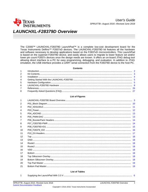 Pdf Launchxl F D Overview User S Guide Rev B Dokumen Tips