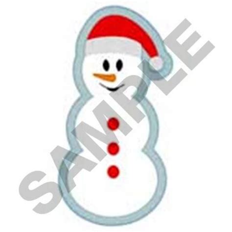 Snowman Applique Machine Embroidery Design | Embroidery Library at GrandSlamDesigns.com