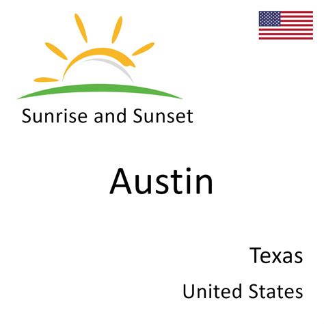 Sunrise and Sunset Times in Austin, Texas, United States