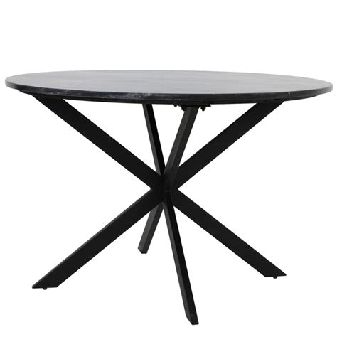 Round Black Marble Dining Table Limited Abode