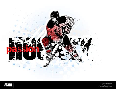 Ice Hockey Poster Background Stock Vector Image And Art Alamy