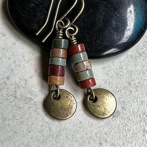 Jasper Earrings Etsy